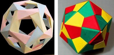 origami platonske telesa